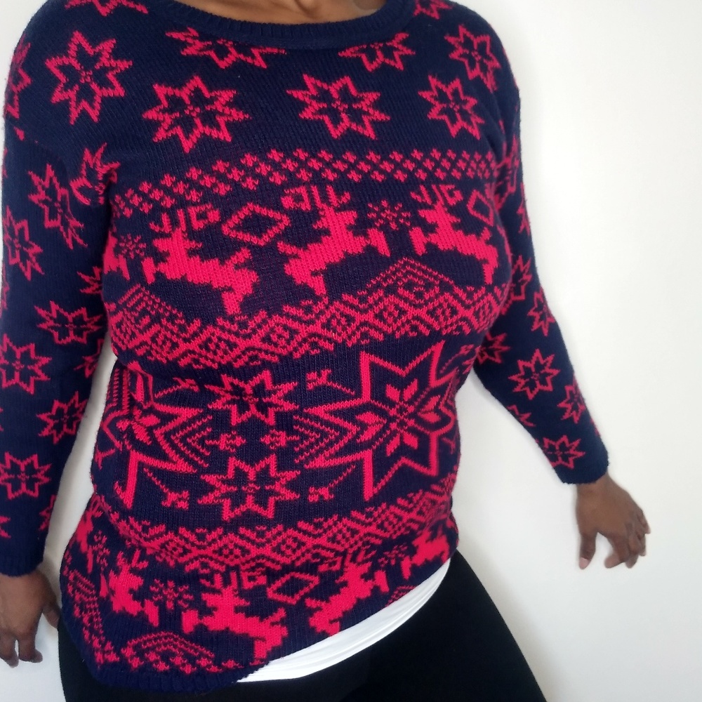 Carly Blake VINTAGE Sweater Holiday Size L